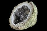 Las Choyas Coconut Geode Half with Quartz & Calcite - Mexico #145849-2